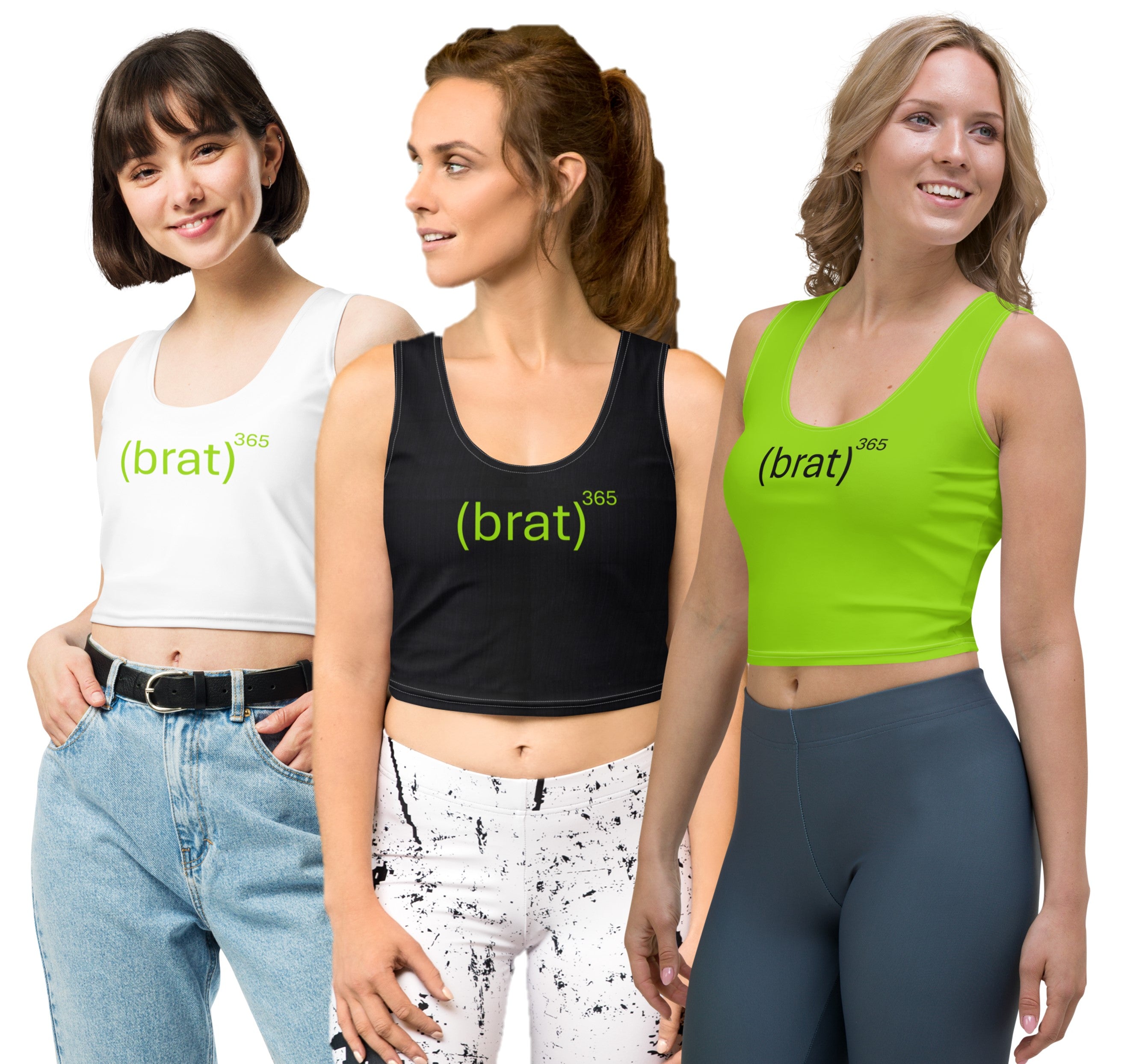 girls-brat-crop-top-sleeveless-gym-crop-top-streetwear-tee-brat-green-black-white-brat365-wickedyo 3
